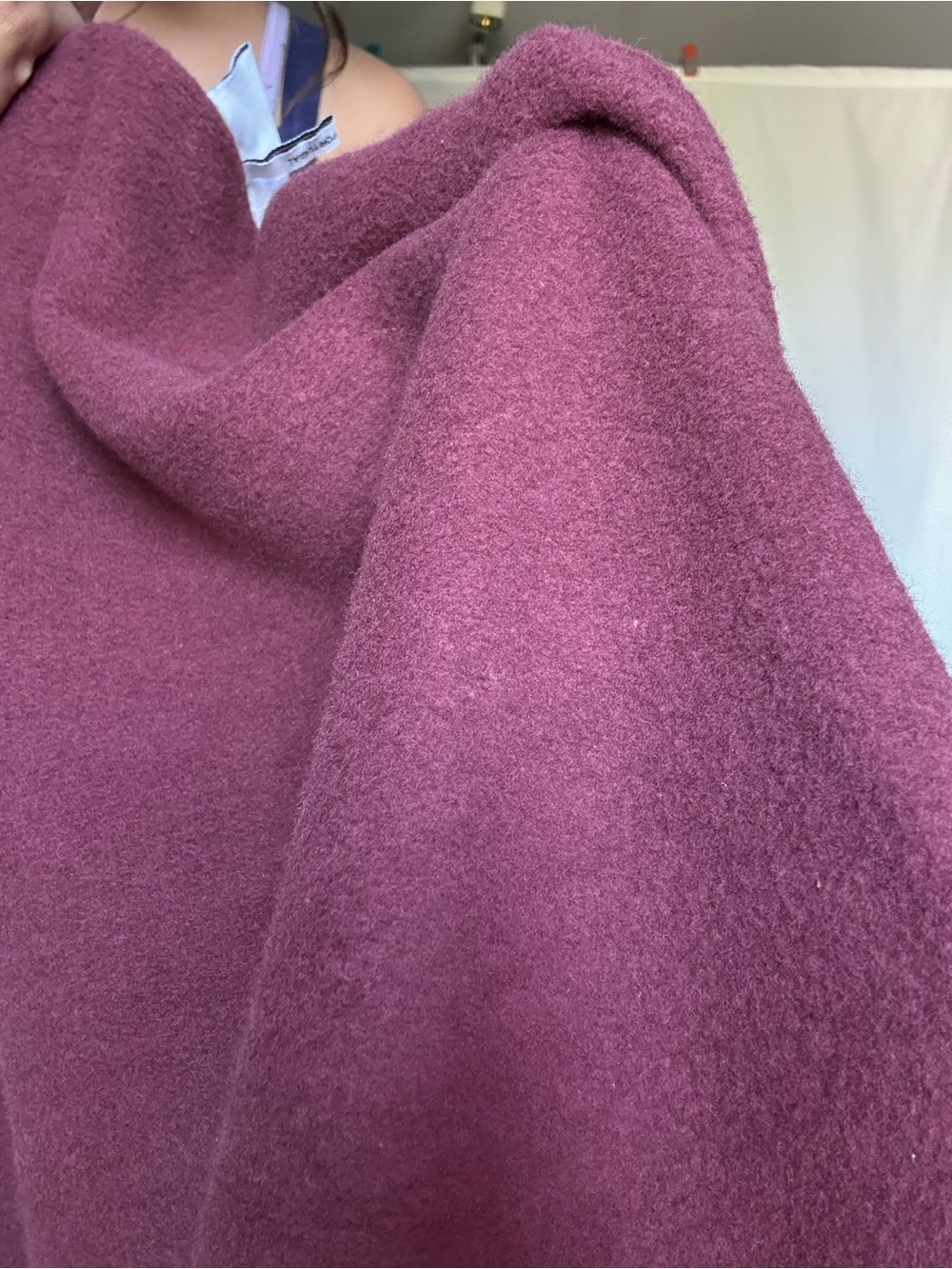 Ganni Maroon Crewneck Sweatshirt with White Logo - Picture 7 of 9
